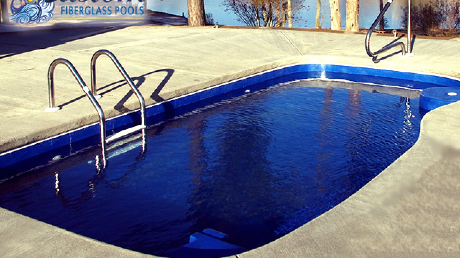 Martinique Custom Shape Fiberglass Pool, a uniquely charming addition to a Clarksville, TN backyard