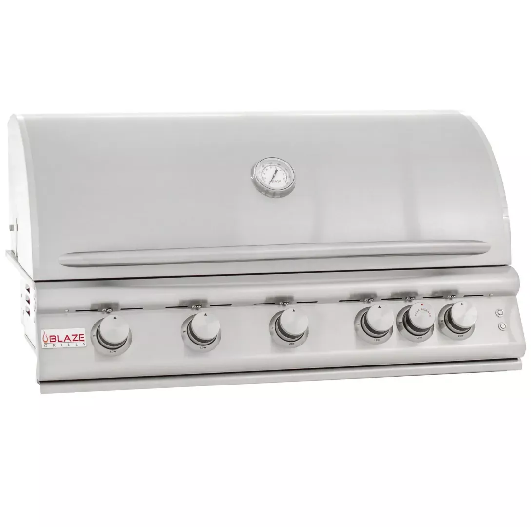 Blaze 40-Inch 5-Burner LTE Gas Grill with lighting at AR Stoneworks