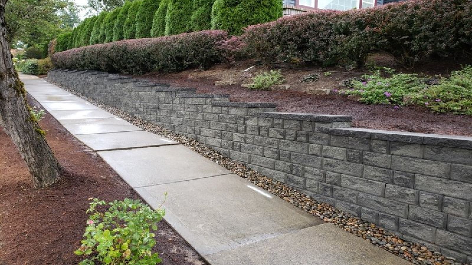 Harington® units by Keystone Hardscapes, available at AR Stoneworks & Outdoor Living, showcasing its naturally weathered stone design