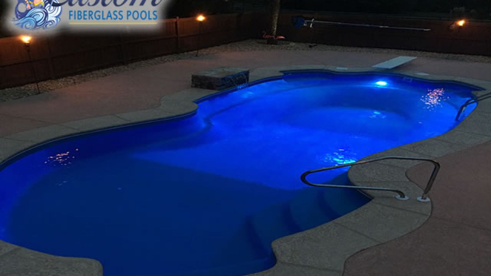 Atlantic Deep Fiberglass Pool, a spacious and exciting addition to a Clarksville, TN backyard