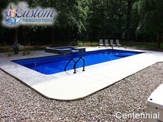 Centennial Luxury Fiberglass Pool offering stylish summer enjoyment in Clarksville, TN