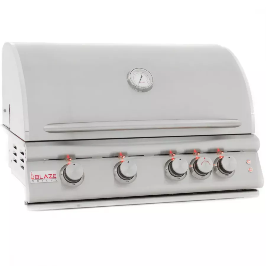 Blaze 32-Inch 4-Burner LTE Gas Grill with lighting at AR Stoneworks
