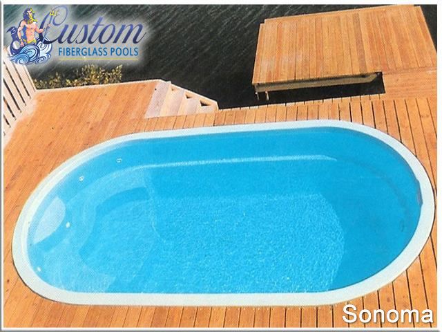 Sonoma Custom Fiberglass Pool, a symbol of grace and sophistication in a Clarksville, TN backyard
