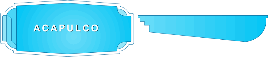 Grecian Acapulco Fiberglass Pool reflecting ancient Greek elegance in Clarksville, TN