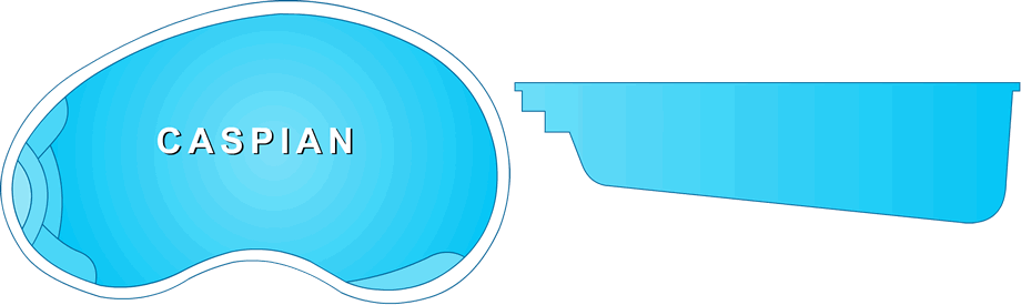 Caspian Kidney Fiberglass Pool adding playful charm to a Clarksville, TN backyard