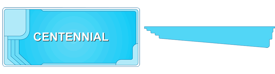 Centennial Luxury Fiberglass Pool offering stylish summer enjoyment in Clarksville, TN