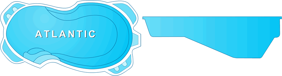 Atlantic Deep Fiberglass Pool, a spacious and exciting addition to a Clarksville, TN backyard