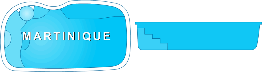 Martinique Custom Shape Fiberglass Pool, a uniquely charming addition to a Clarksville, TN backyard