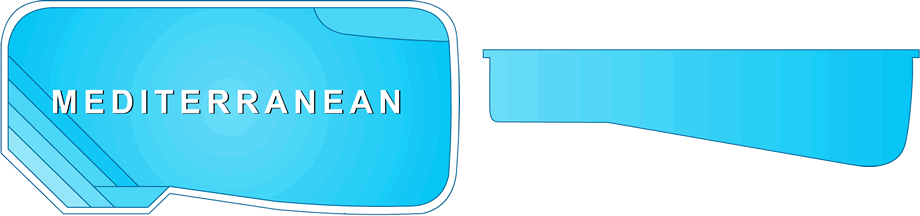 Mediterranean Custom Fiberglass Pool, a sleek and modern addition to a Clarksville, TN backyard