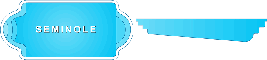 Seminole Roman Fiberglass Pool offering a touch of ancient Rome in a Clarksville, TN backyard