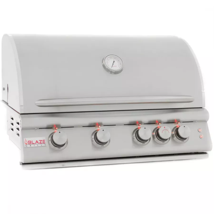 Blaze 32-Inch 4-Burner LTE Gas Grill with lighting at AR Pools