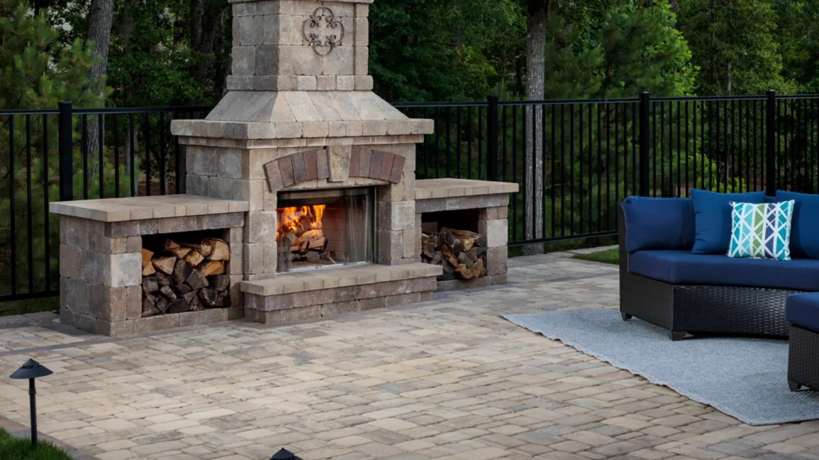 Brighton™ Series Outdoor Fireplace by AR Pools